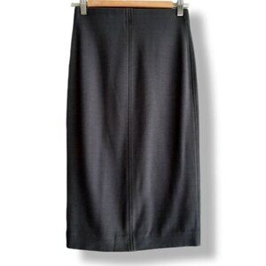 WILFRED / Aritzia Lis Pencil Midi Skirt Solid Grey Sz S Flawed